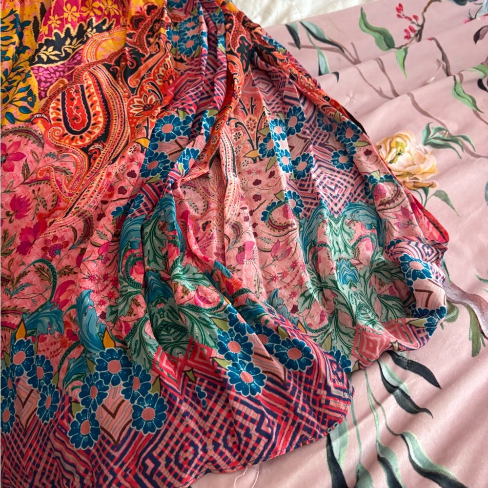 Vibrant Floral Bohemian Dress - Picture 6 of 8